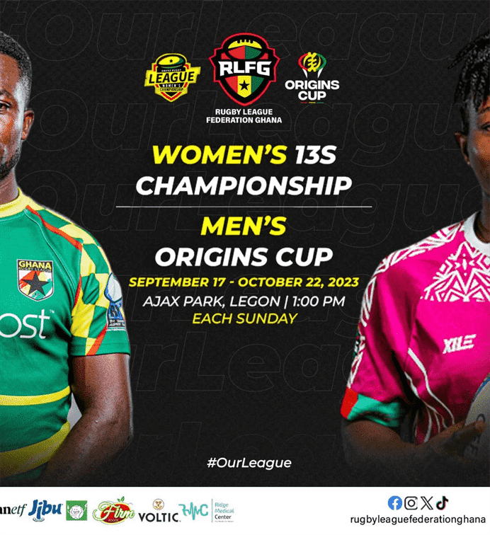 Poster image for article :  Ghana's rugby league: Women's championship and men's Origins' Cup